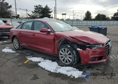 2013 Audi A6 Premium Plus from USA, damaged, VIN WAUGGAFC1DN034732
